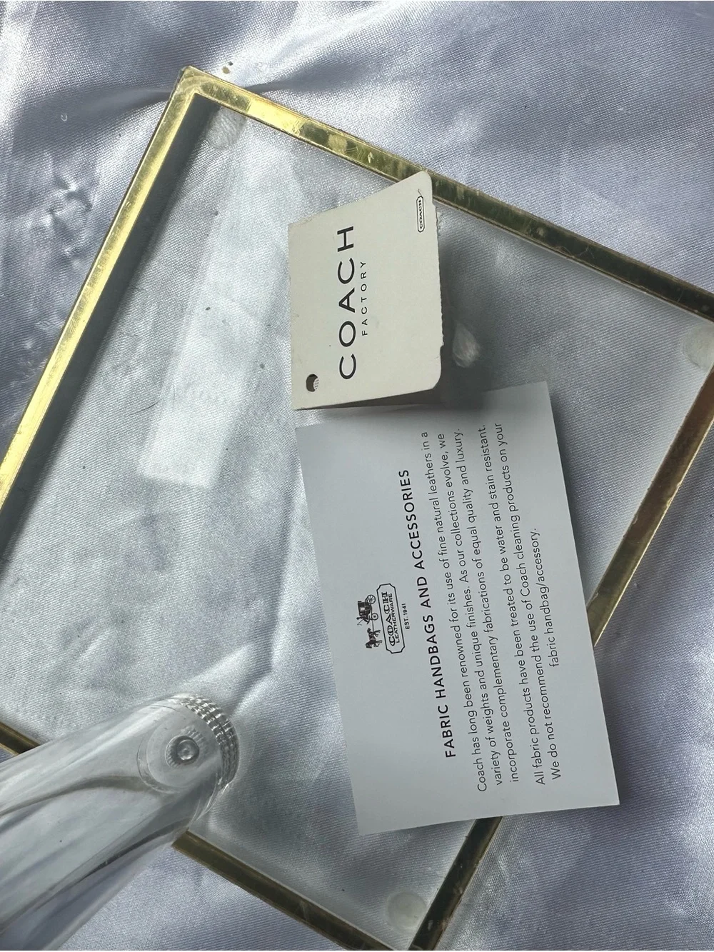 Coach Gold Metallic Signature PoppyCrossbody Bag - Coach